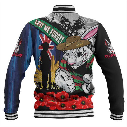 South Sydney Rabbitohs Baseball Jacket United In Spirit Anzac Day Tribute