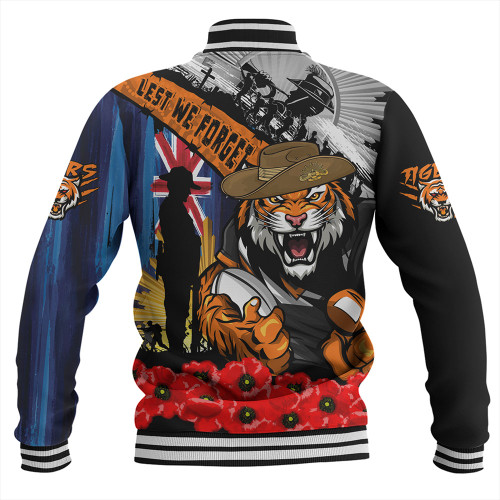 Wests Tigers Baseball Jacket United In Spirit Anzac Day Tribute Wests Tigers Baseball Jacket United In Spirit Anzac Day Tribute