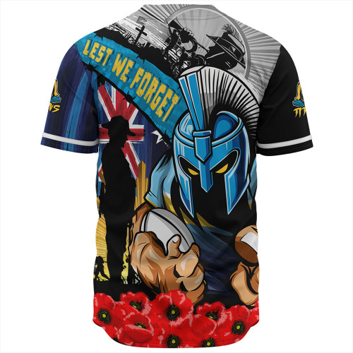 Gold Coast Titans Baseball Shirt United In Spirit Anzac Day Tribute Gold Coast Titans Baseball Shirt United In Spirit Anzac Day Tribute