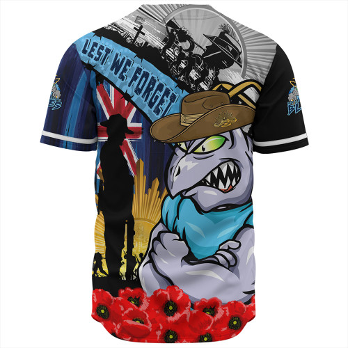 New South Wales Blues Baseball Shirt United In Spirit Anzac Day Tribute New South Wales Blues Baseball Shirt United In Spirit Anzac Day Tribute