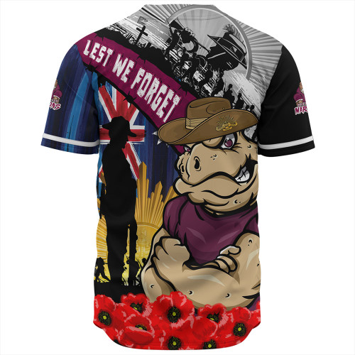 Queensland Maroons Baseball Shirt United In Spirit Anzac Day Tribute Queensland Maroons Baseball Shirt United In Spirit Anzac Day Tribute