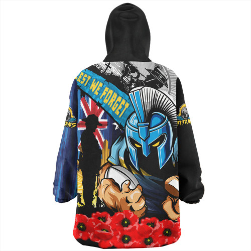Gold Coast Titans Snug Hoodie United In Spirit Anzac Day Tribute
