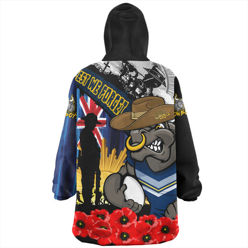 North Queensland Cowboys Snug Hoodie United In Spirit Anzac Day Tribute