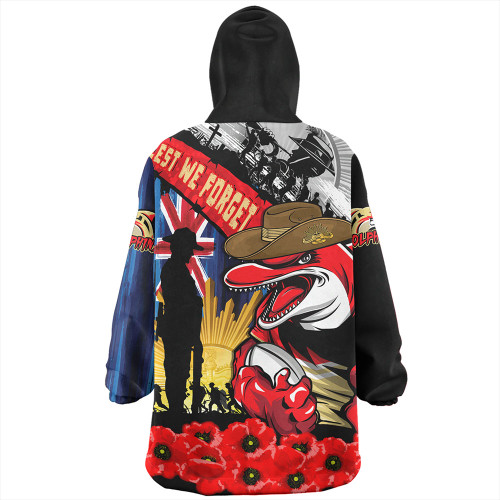 Redcliffe Dolphins Snug Hoodie United In Spirit Anzac Day Tribute Redcliffe Dolphins Snug Hoodie United In Spirit Anzac Day Tribute