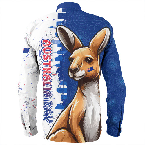 Australia Long Sleeve Shirt Australia Day Spirit Kangaroo Design Australia Long Sleeve Shirt Australia Day Spirit Kangaroo Design