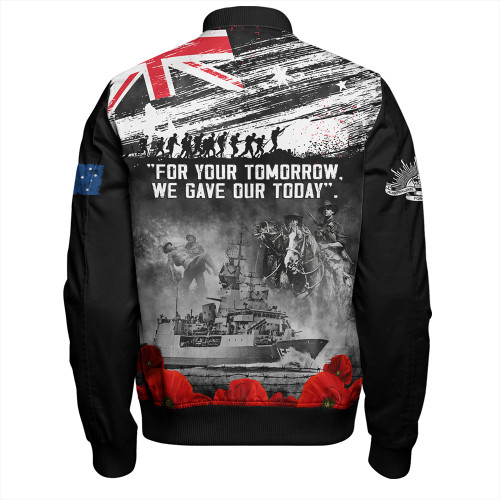 Australia Bomber Jacket We Gave Our Today Anzac Day Memorial