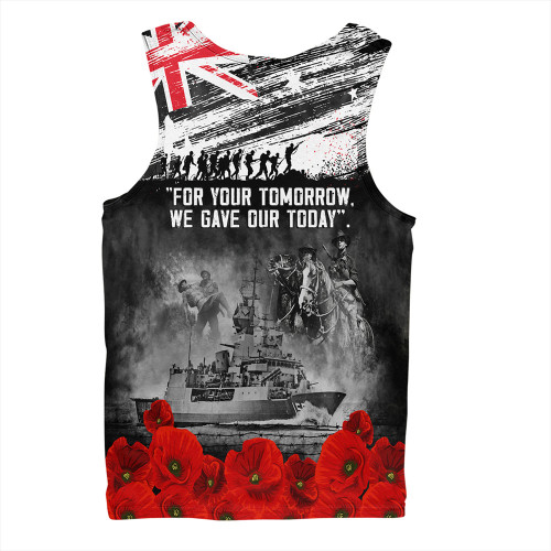 Australia Men Singlet We Gave Our Today Anzac Day Memorial