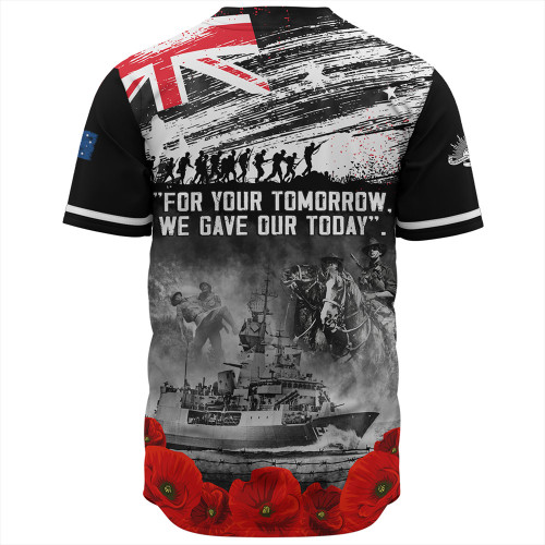 Australia Baseball Shirt We Gave Our Today Anzac Day Memorial Australia Baseball Shirt We Gave Our Today Anzac Day Memorial