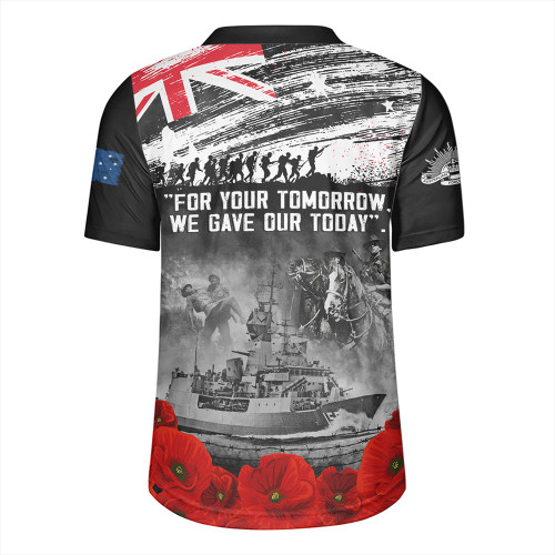 Australia Rugby Jersey We Gave Our Today Anzac Day Memorial