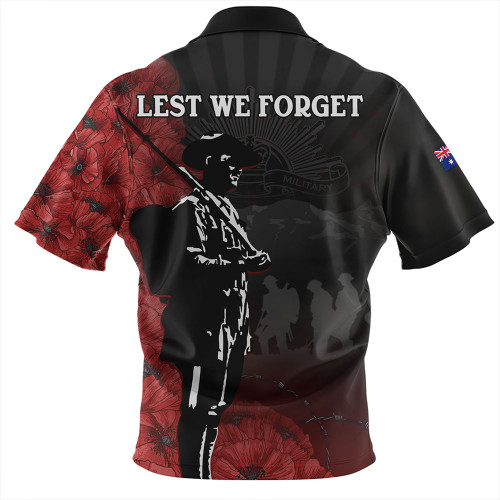 Australia Hawaiian Shirt Anzac Day Lest We Forget Soldier Stencil Art Australia Hawaiian Shirt Anzac Day Lest We Forget Soldier Stencil Art