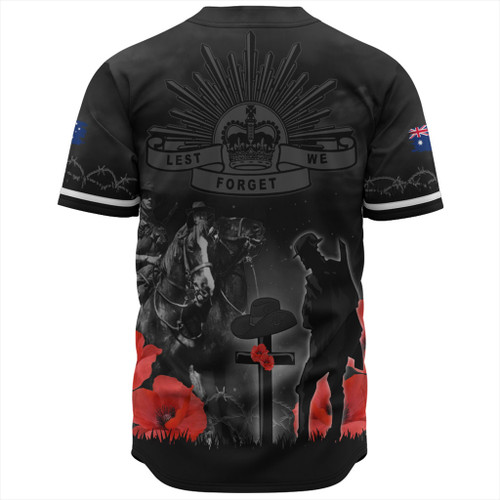 Australia Baseball Shirt Anzac Lest We Forget Light Horse Design Australia Baseball Shirt Anzac Lest We Forget Light Horse Design