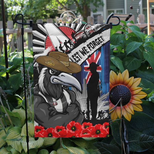 Collingwood Garden Flag Anzac Day Honor United In Spirit Collingwood Garden Flag Anzac Day Honor United In Spirit
