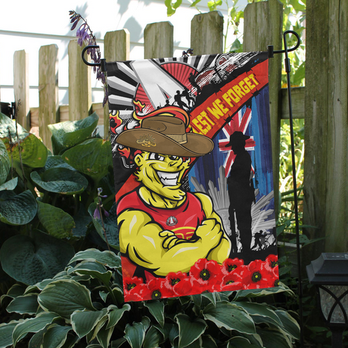 Gold Coast SUNS Garden Flag Anzac Day Honor United In Spirit Gold Coast SUNS Garden Flag Anzac Day Honor United In Spirit