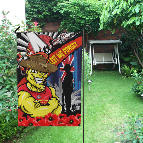 Gold Coast SUNS Garden Flag Anzac Day Honor United In Spirit Gold Coast SUNS Garden Flag Anzac Day Honor United In Spirit