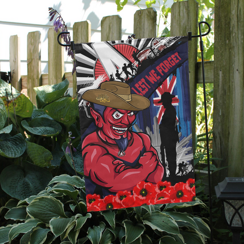 Melbourne Garden Flag Anzac Day Honor United In Spirit Melbourne Garden Flag Anzac Day Honor United In Spirit