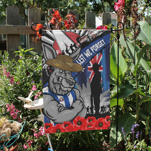 North Melbourne Garden Flag Anzac Day Honor United In Spirit North Melbourne Garden Flag Anzac Day Honor United In Spirit