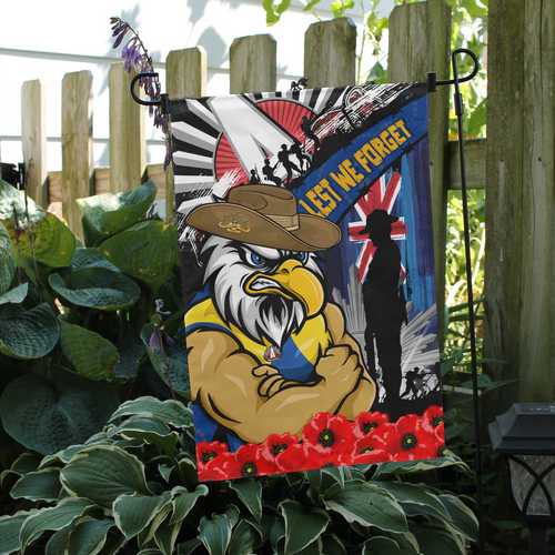 West Coast Eagles Garden Flag Anzac Day Honor United In Spirit