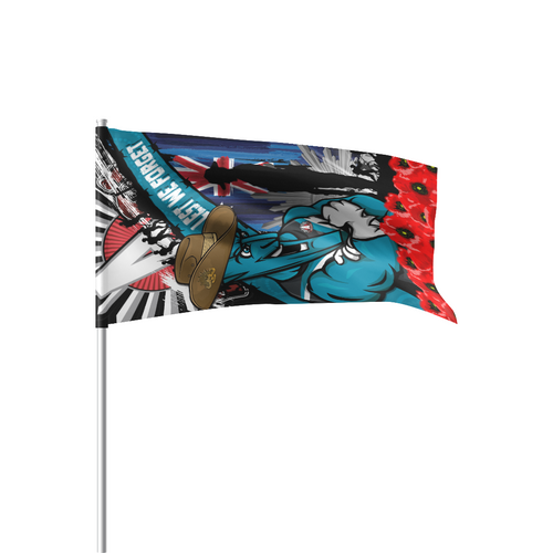 Port Adelaide Flag Parade Anzac Day Honor United In Spirit