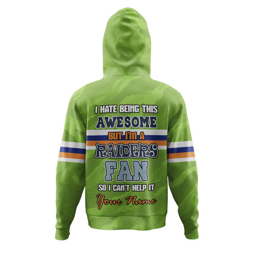 Canberra Raiders Custom Hoodie - I Hate Being This Awesome But Canberra Raiders 1982 Hoodie