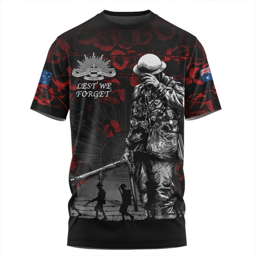 Australia T-Shirt Anzac Day Poppy Pride Honoring The Fallen