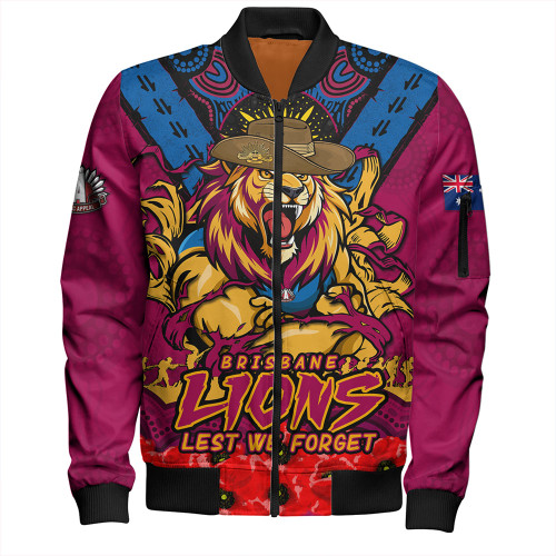 Brisbane Lions Bomber Jacket Ripped Legacy Of The Game The ANZAC Spirit Lives On Brisbane Lions Bomber Jacket Ripped Legacy Of The Game The ANZAC Spirit Lives On