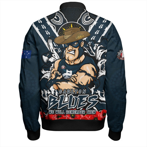 Carlton Bomber Jacket Ripped Legacy Of The Game The ANZAC Spirit Lives On Carlton Bomber Jacket Ripped Legacy Of The Game The ANZAC Spirit Lives On