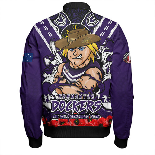 Fremantle Bomber Jacket Ripped Legacy Of The Game The ANZAC Spirit Lives On