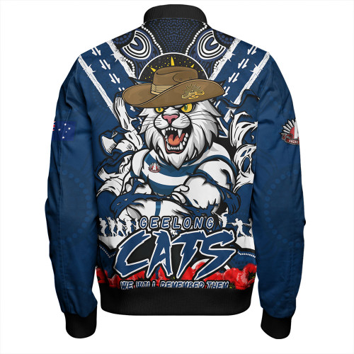 Geelong Cats Bomber Jacket Ripped Legacy Of The Game The ANZAC Spirit Lives On Geelong Cats Bomber Jacket Ripped Legacy Of The Game The ANZAC Spirit Lives On
