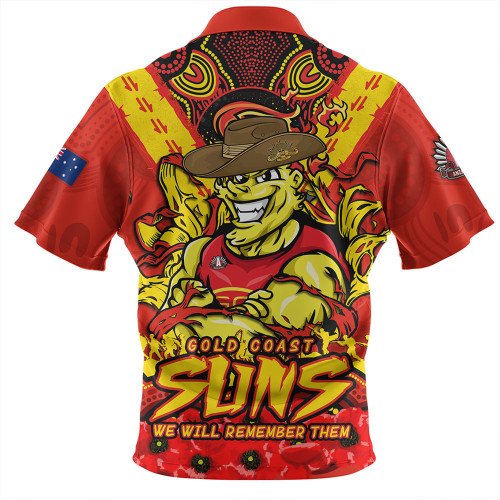 Gold Coast SUNS Hawaiian Shirt Ripped Legacy Of The Game The ANZAC Spirit Lives On Gold Coast SUNS Hawaiian Shirt Ripped Legacy Of The Game The ANZAC Spirit Lives On