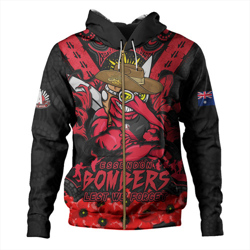 Essendon Hoodie Ripped Legacy Of The Game The ANZAC Spirit Lives On Essendon Hoodie Ripped Legacy Of The Game The ANZAC Spirit Lives On