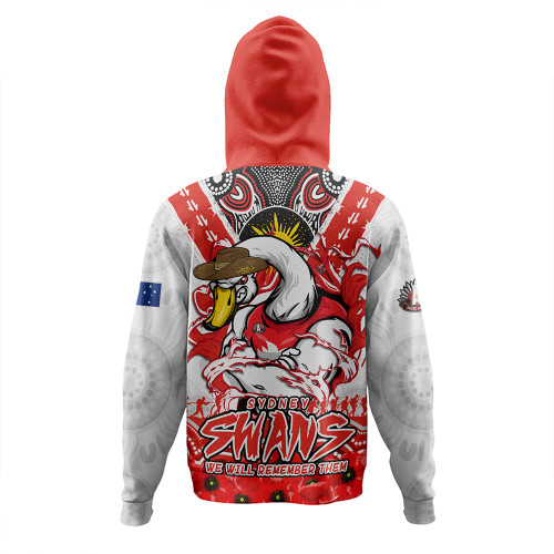 Sydney Swans Hoodie Ripped Legacy Of The Game The ANZAC Spirit Lives On Sydney Swans Hoodie Ripped Legacy Of The Game The ANZAC Spirit Lives On