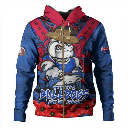 Western Bulldogs Hoodie Ripped Legacy Of The Game The ANZAC Spirit Lives On Western Bulldogs Hoodie Ripped Legacy Of The Game The ANZAC Spirit Lives On