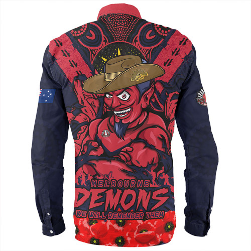 Melbourne Long Sleeve Shirt Ripped Legacy Of The Game The ANZAC Spirit Lives On