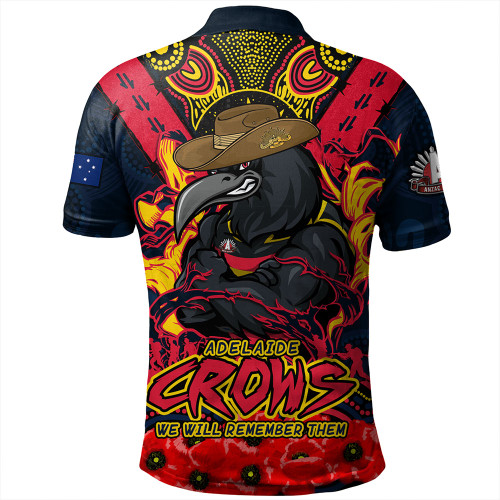 Adelaide Crows Polo Shirt Ripped Legacy Of The Game The ANZAC Spirit Lives On Adelaide Crows Polo Shirt Ripped Legacy Of The Game The ANZAC Spirit Lives On