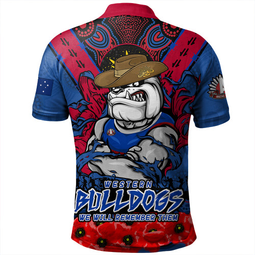 Western Bulldogs Polo Shirt Ripped Legacy Of The Game The ANZAC Spirit Lives On Western Bulldogs Polo Shirt Ripped Legacy Of The Game The ANZAC Spirit Lives On