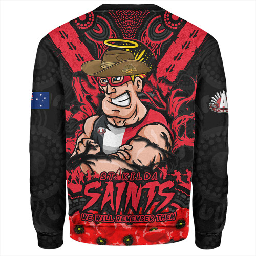 St Kilda Sweatshirt Ripped Legacy Of The Game The ANZAC Spirit Lives On St Kilda Sweatshirt Ripped Legacy Of The Game The ANZAC Spirit Lives On