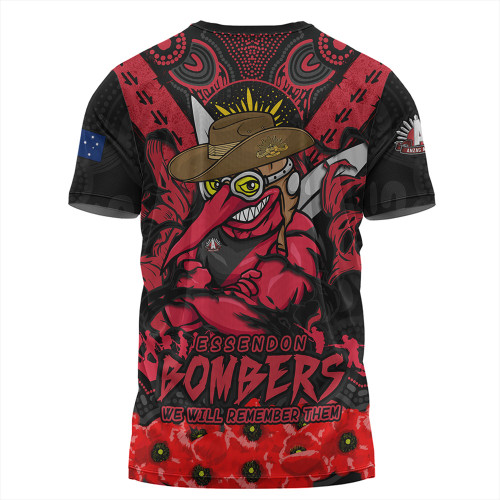 Essendon T-Shirt Ripped Legacy Of The Game The ANZAC Spirit Lives On Essendon T-Shirt Ripped Legacy Of The Game The ANZAC Spirit Lives On
