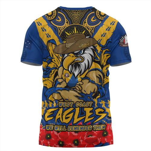 West Coast Eagles T-Shirt Ripped Legacy Of The Game The ANZAC Spirit Lives On West Coast Eagles T-Shirt Ripped Legacy Of The Game The ANZAC Spirit Lives On