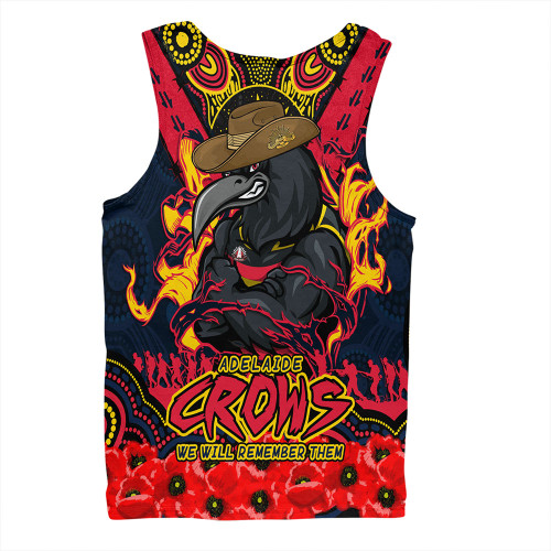 Adelaide Crows Men Singlet Ripped Legacy Of The Game The ANZAC Spirit Lives On Adelaide Crows Men Singlet Ripped Legacy Of The Game The ANZAC Spirit Lives On