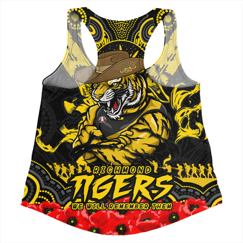 Richmond Women Racerback Singlet Ripped Legacy Of The Game The ANZAC Spirit Lives On Richmond Women Racerback Singlet Ripped Legacy Of The Game The ANZAC Spirit Lives On