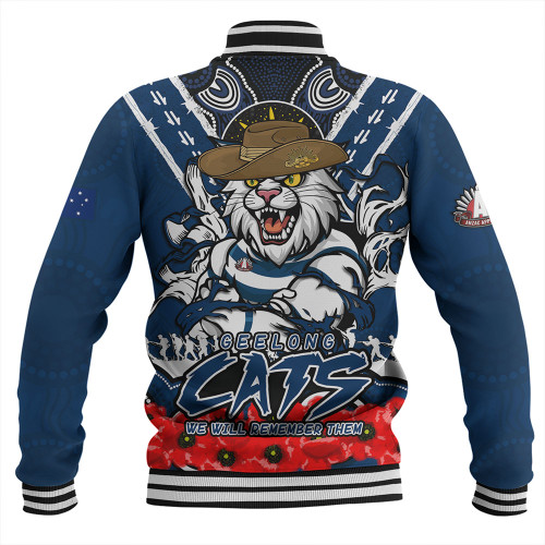 Geelong Cats Baseball Jacket Ripped Legacy Of The Game The ANZAC Spirit Lives On Geelong Cats Baseball Jacket Ripped Legacy Of The Game The ANZAC Spirit Lives On