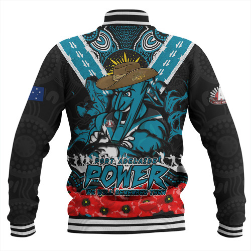 Port Adelaide Baseball Jacket Ripped Legacy Of The Game The ANZAC Spirit Lives On Port Adelaide Baseball Jacket Ripped Legacy Of The Game The ANZAC Spirit Lives On