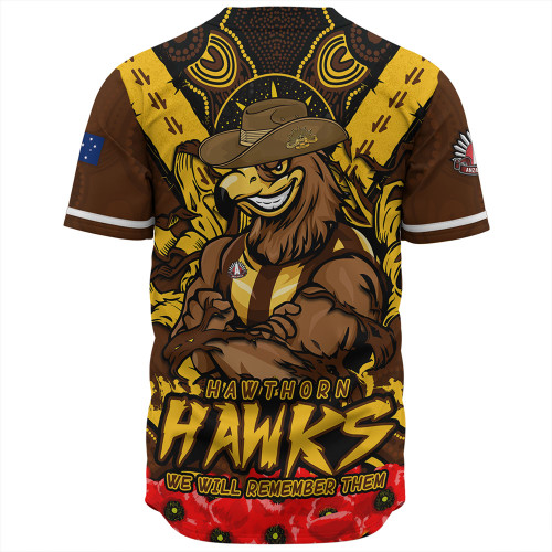 Hawthorn Baseball Shirt Ripped Legacy Of The Game The ANZAC Spirit Lives On Hawthorn Baseball Shirt Ripped Legacy Of The Game The ANZAC Spirit Lives On