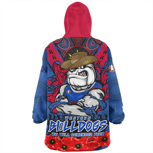 Western Bulldogs Snug Hoodie Ripped Legacy Of The Game The ANZAC Spirit Lives On