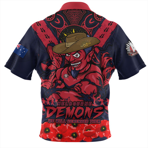 Melbourne Zip Polo Shirt Ripped Legacy Of The Game The ANZAC Spirit Lives On Melbourne Zip Polo Shirt Ripped Legacy Of The Game The ANZAC Spirit Lives On