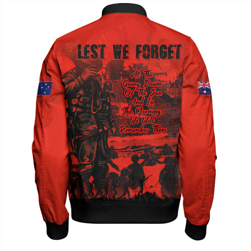 Australia Bomber Jacket Red Legacy Honoring ANZAC Heroes