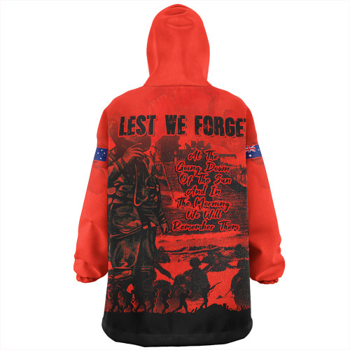 Australia Snug Hoodie Red Legacy Honoring ANZAC Heroes