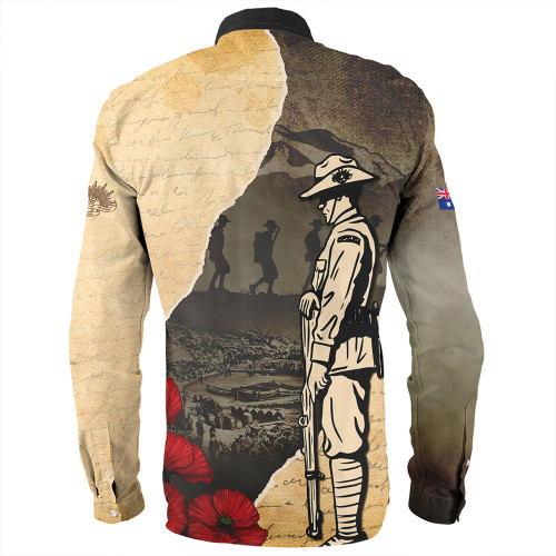 Australia Long Sleeve Shirt Anzac Day Lest We Forget Letters From The Battlefield