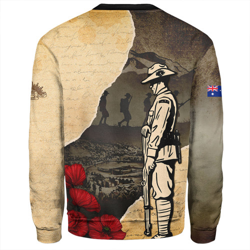 Australia Sweatshirt Anzac Day Lest We Forget Letters From The Battlefield Australia Sweatshirt Anzac Day Lest We Forget Letters From The Battlefield
