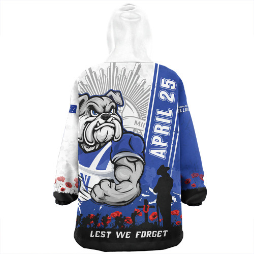 Canterbury-Bankstown Bulldogs Snug Hoodie Anzac Day Lest We Forget Strong Fighting Spirit Canterbury-Bankstown Bulldogs Snug Hoodie Anzac Day Lest We Forget Strong Fighting Spirit